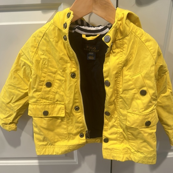 Polo Ralph Lauren Unisex Yellow Raincoat size 2T - Picture 3 of 4